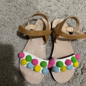 Tucker & Tate Pom-Pom Kids Sandals Size 12
